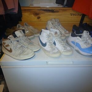 Nike White and Black Athletic Shoes for Versatile Performance